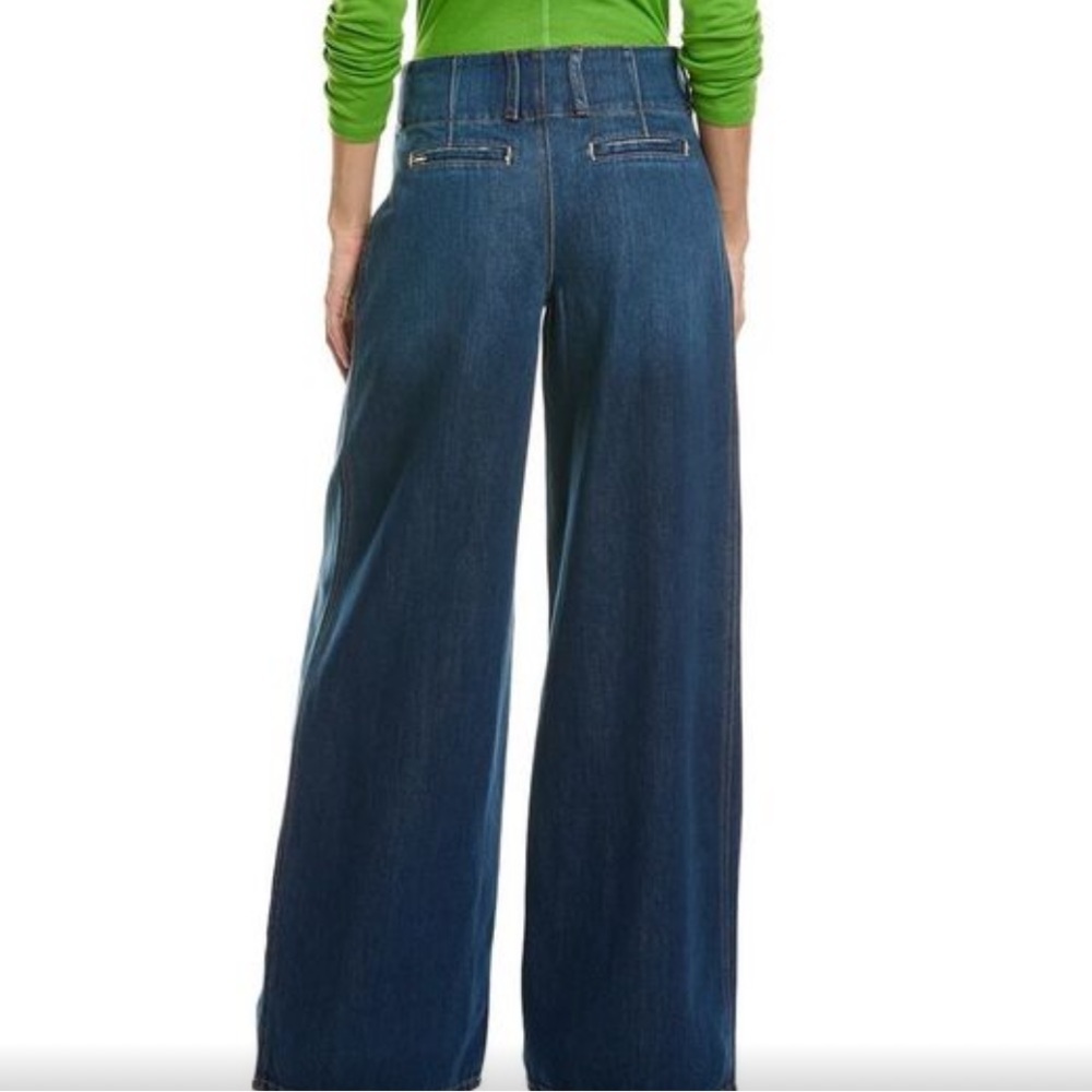 Alice and Olivia Anders low rise pleated jeans - Picture 3 of 16